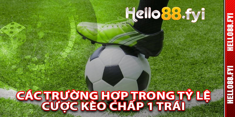 Các Trường Hợp Trong Tỷ Lệ Cược Kèo Chấp 1 Trái